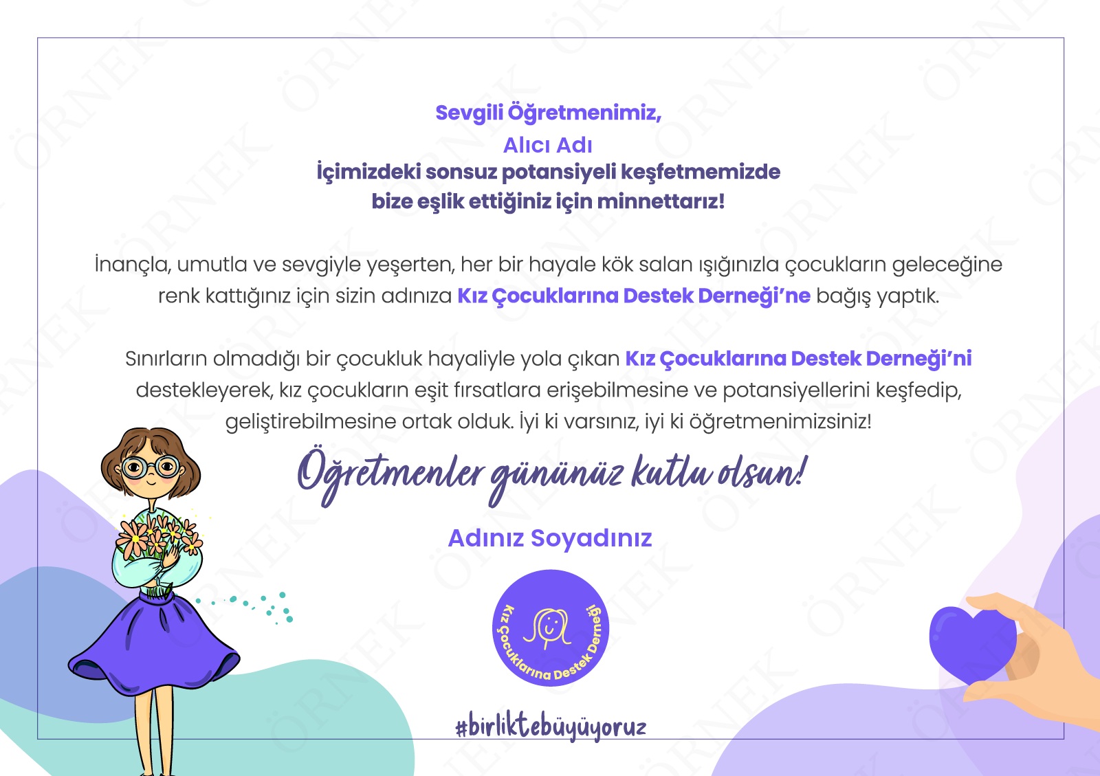 Öğretmenler Günü Sertifikası -2