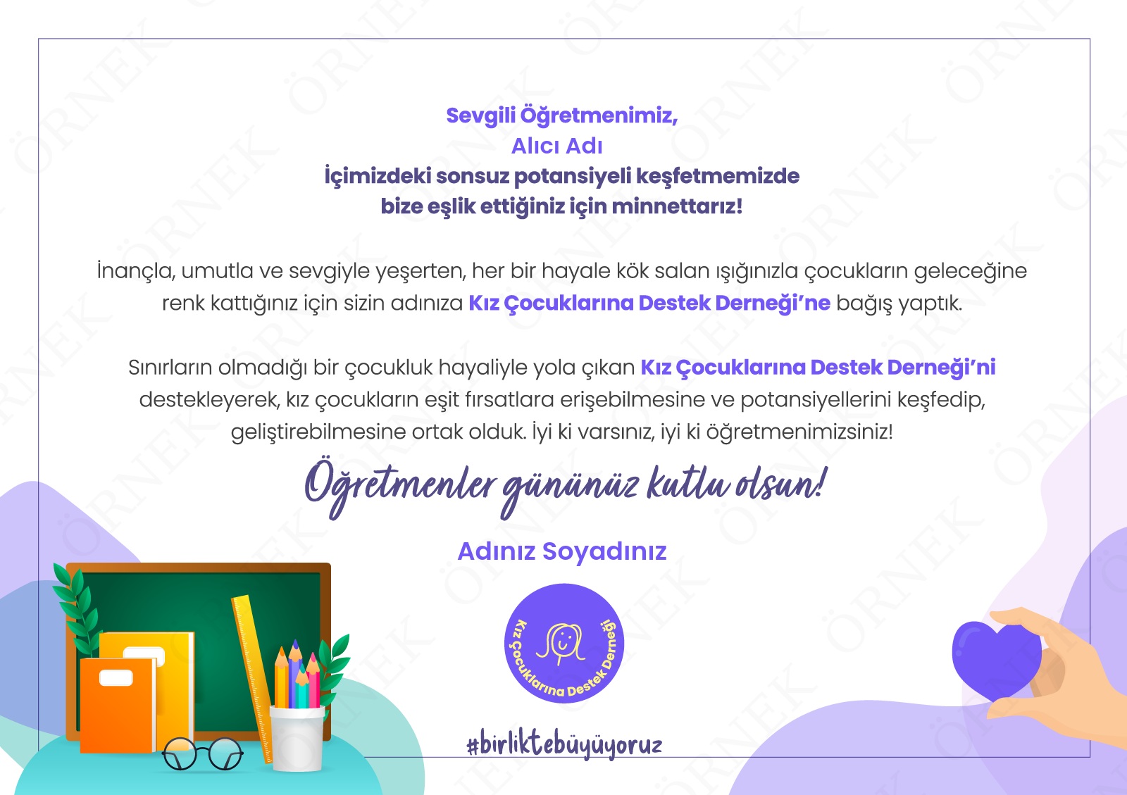 Öğretmenler Günü Sertifikası -3