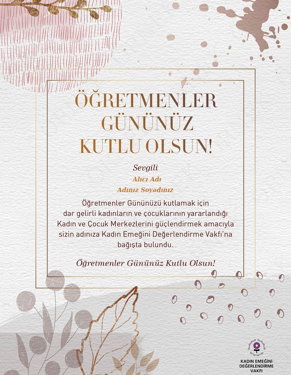 Öğretmenler Günü - Yapraklar
