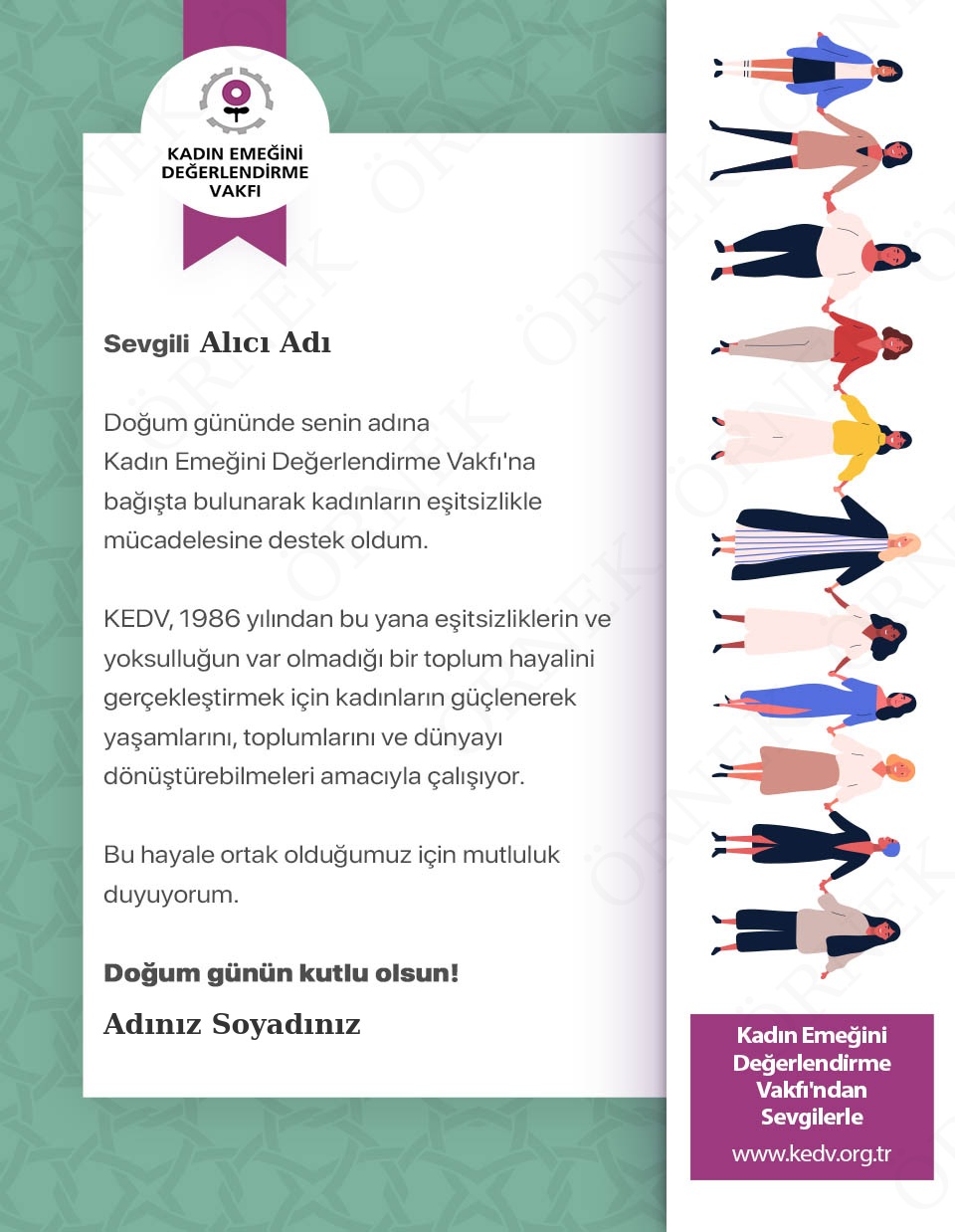 Doğum Günü - Yeşil