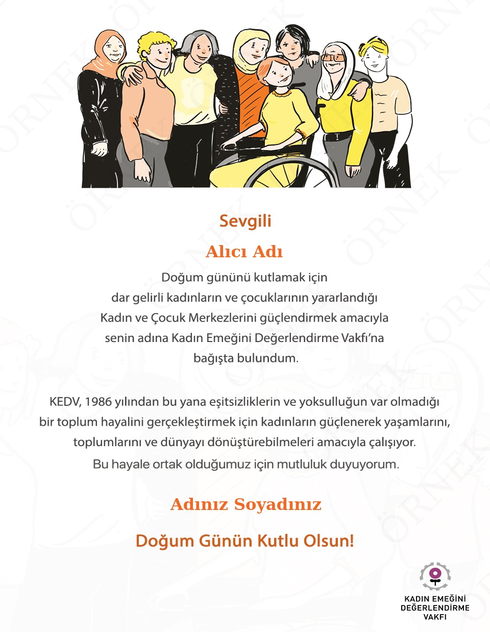Doğum Günü - Sarı
