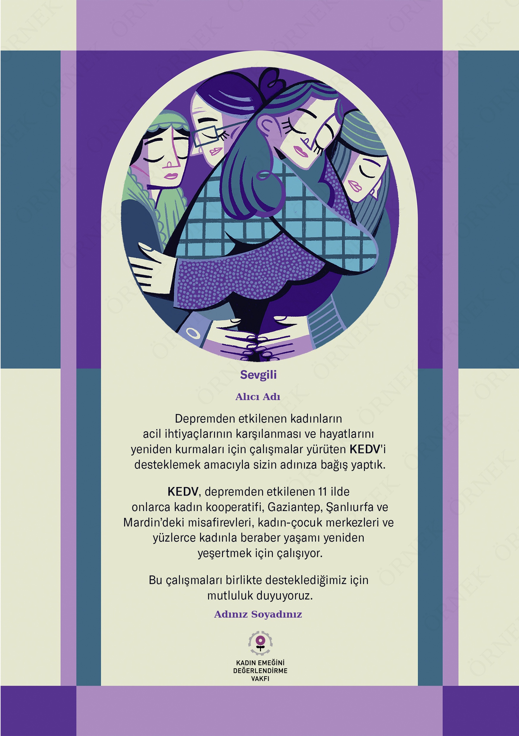 Eda Çağıl Çağlarırmak Çizimiyle Birlikte Güçlüyüz Sertifikası - Kurumsal