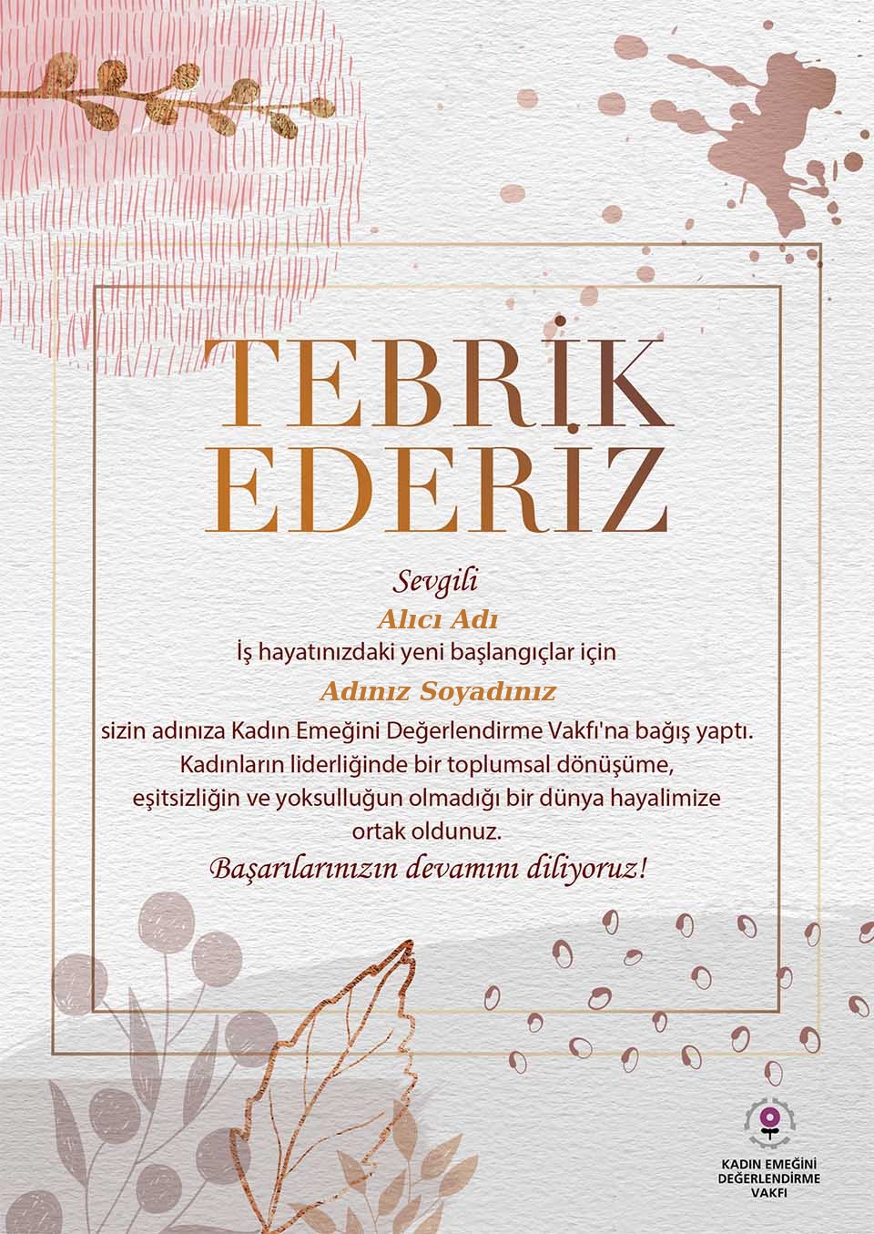 Yeni İş Tebriği _ Yapraklar