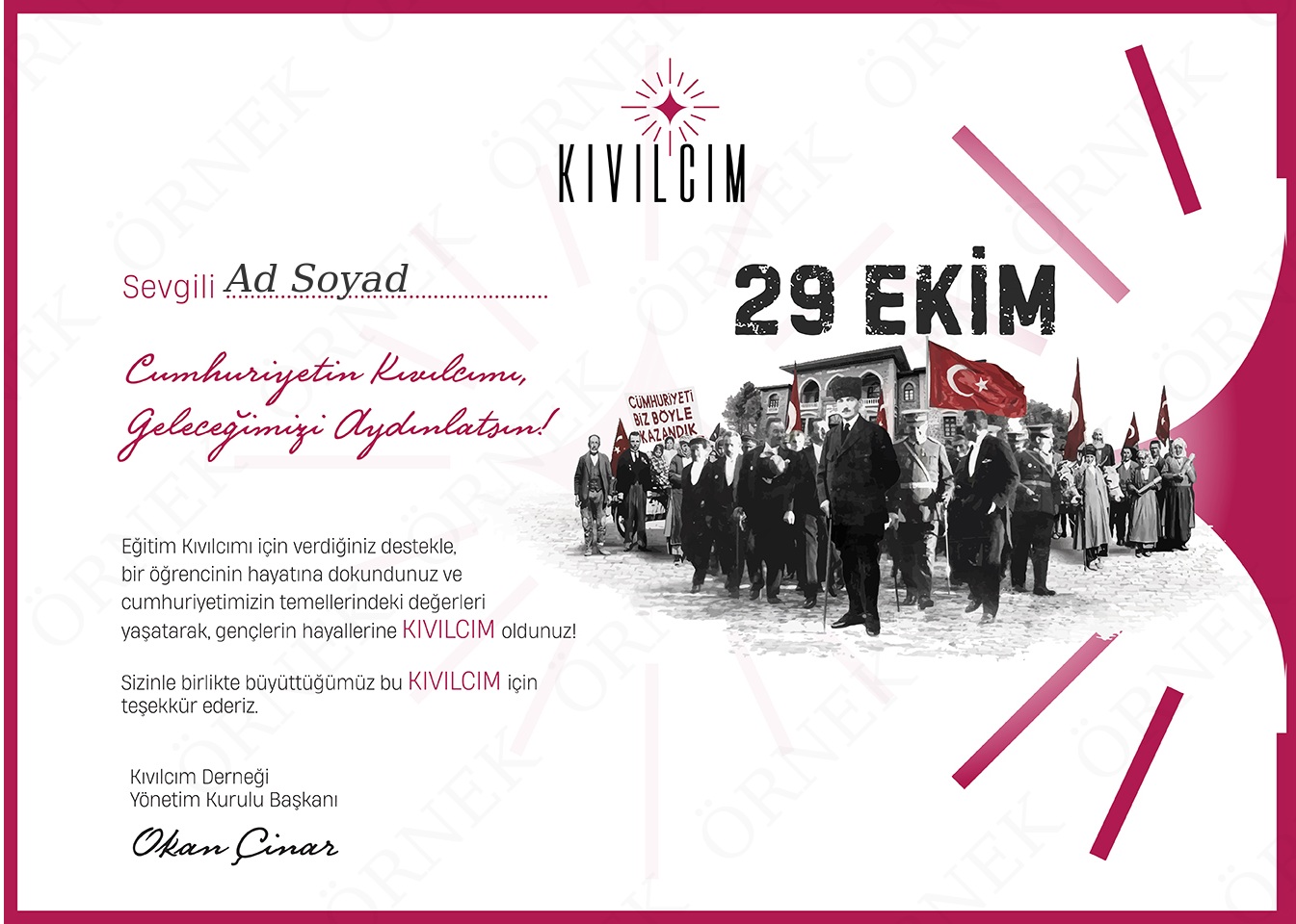 29 Ekim Cumhuriyet Bayramı (Tek İsimli)