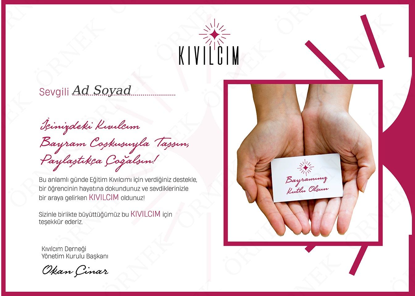 Bayram Tebriği (Tek İsimli)