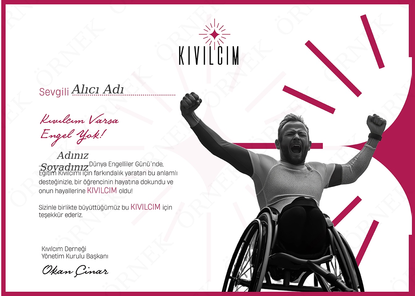 Dünya Engelliler Günü (Kişi Adına)