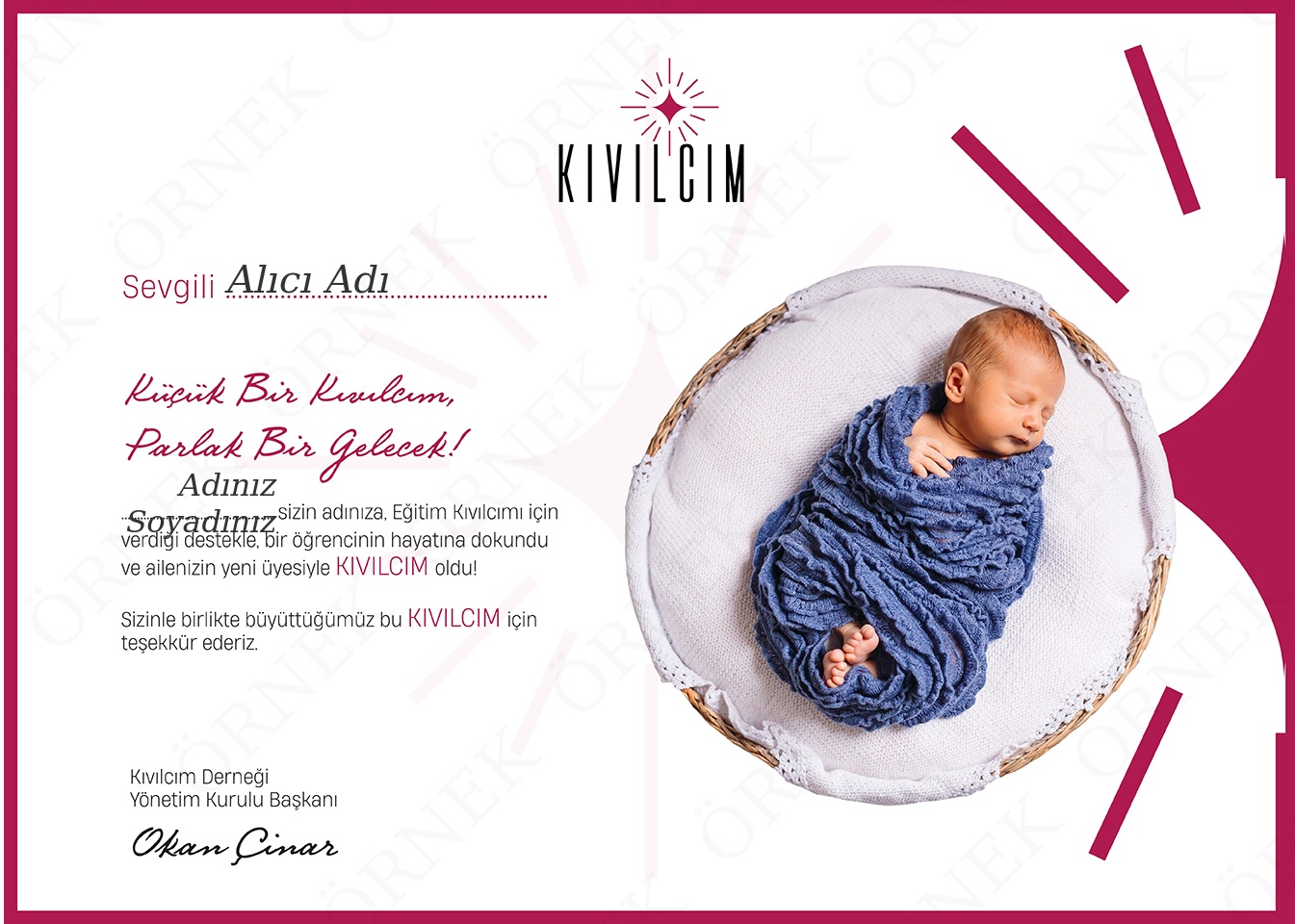 Hoşgeldin Bebek-1 (Kişi Adına)