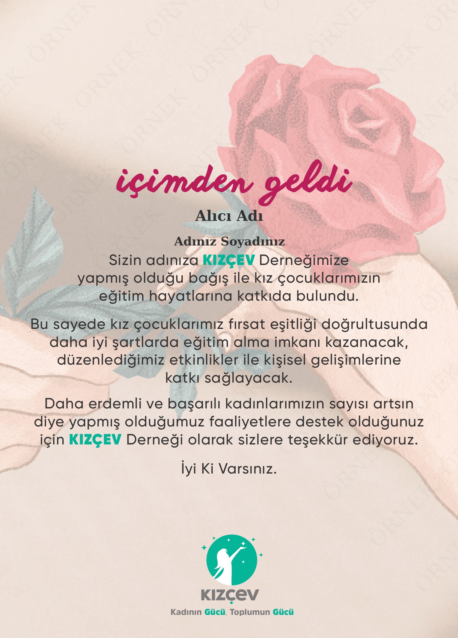 İÇİMDEN GELDİ