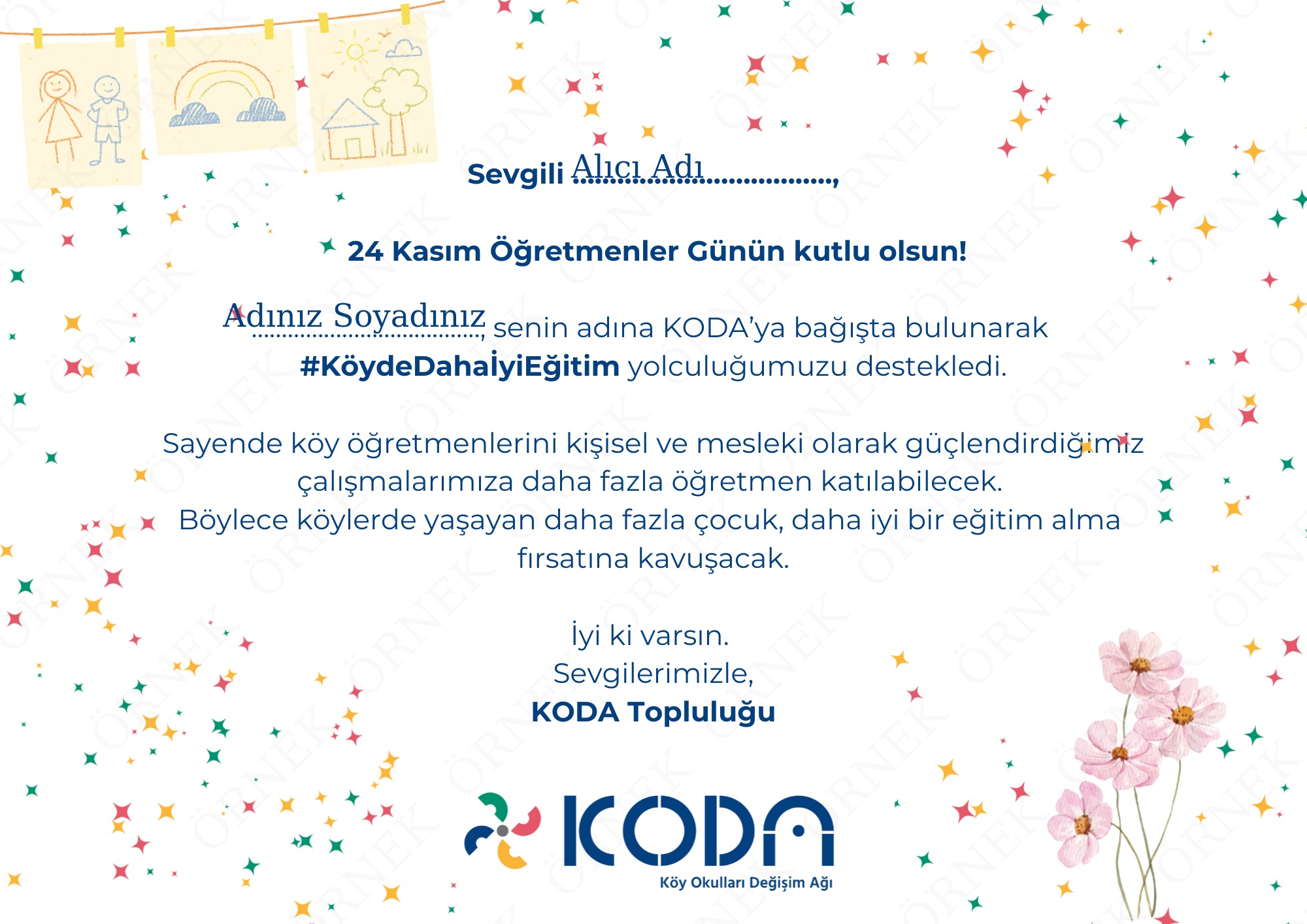 Öğretmen Adına Destek