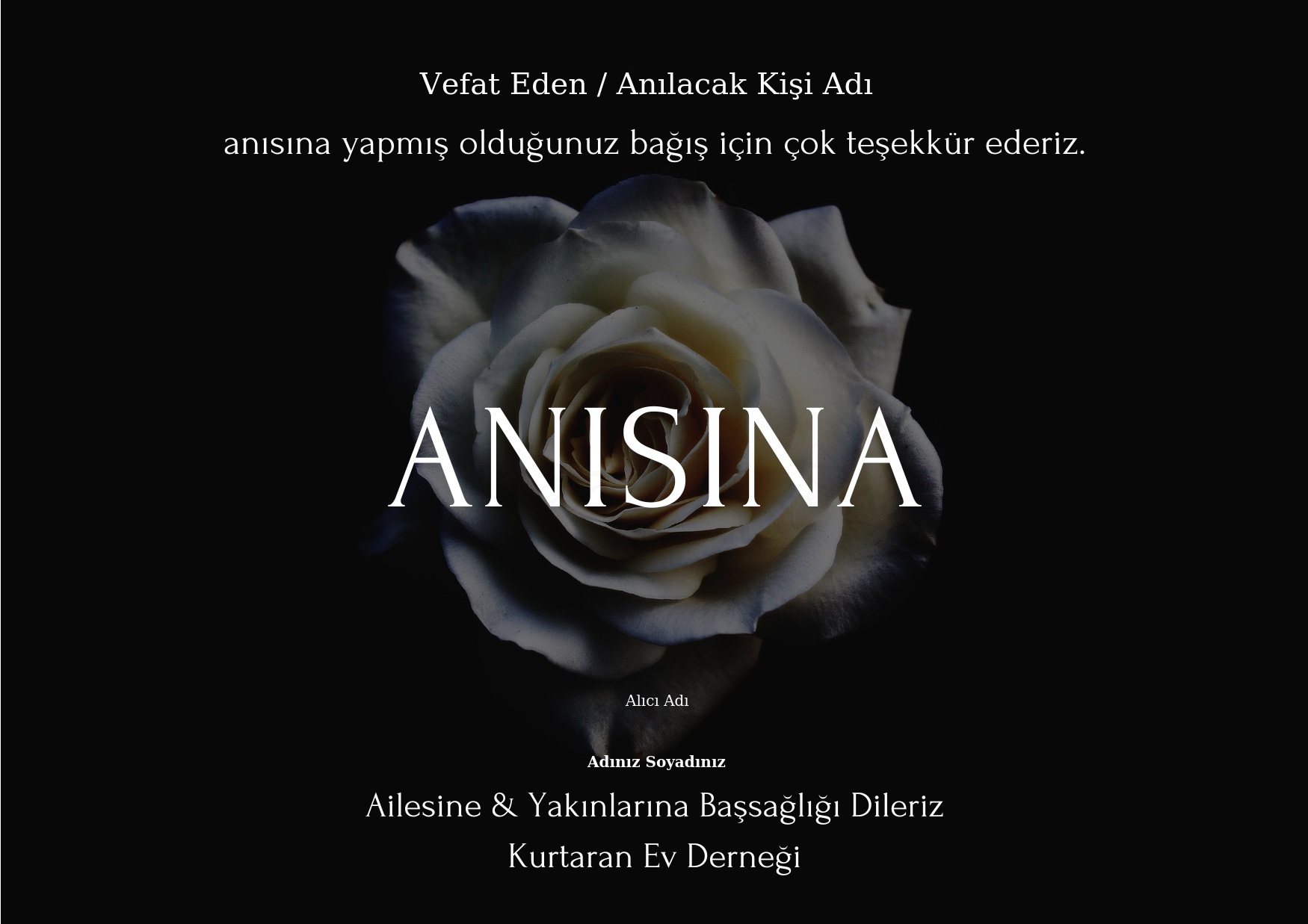Anısına - Taziye