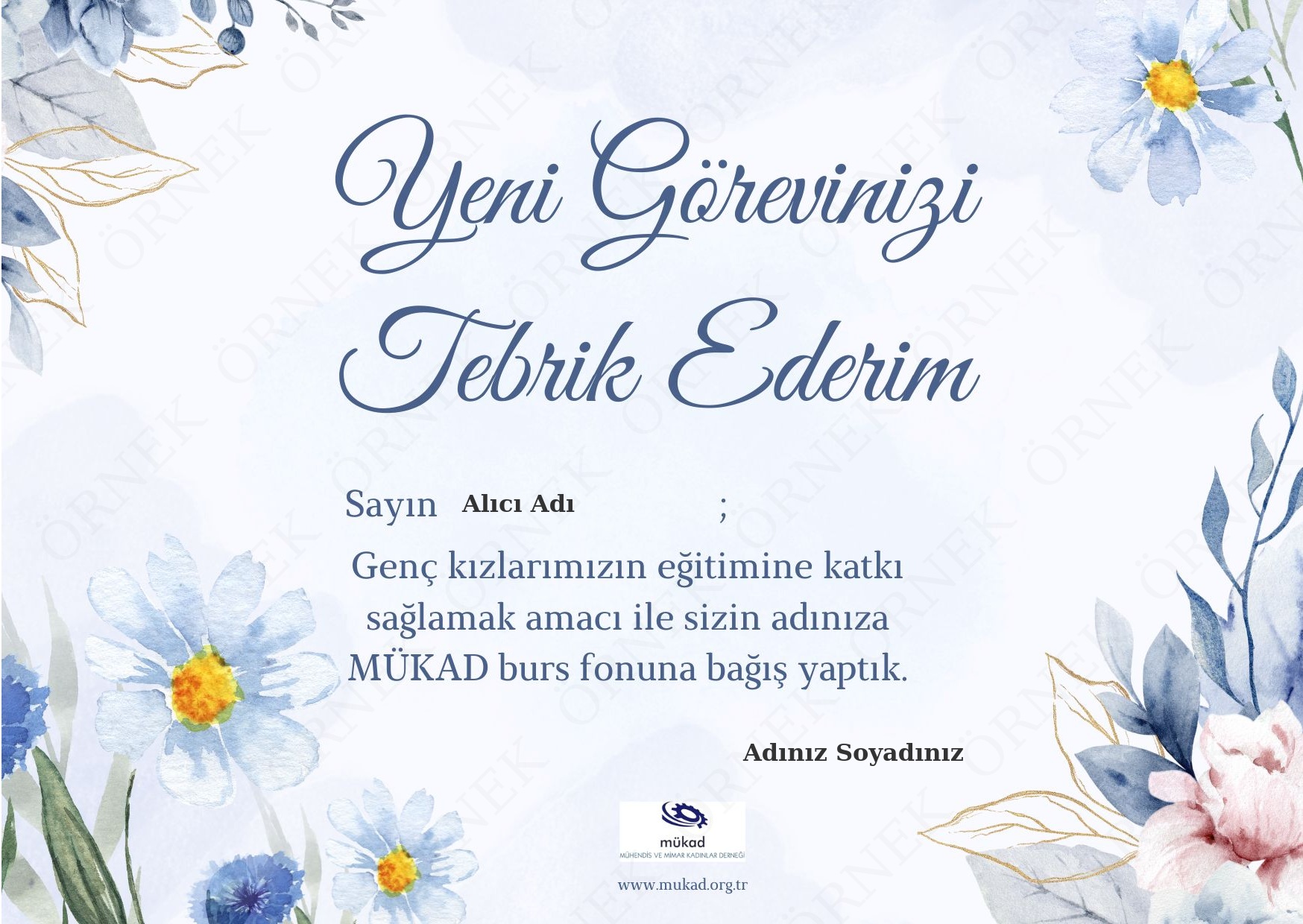 TEBRİK EDERİM