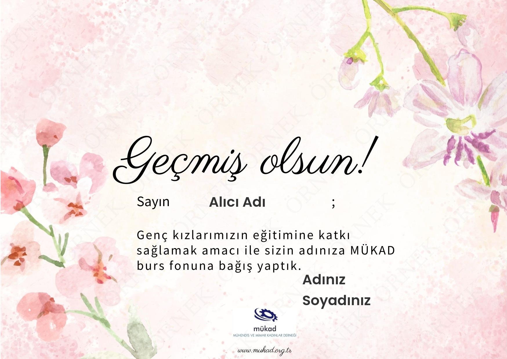 GEÇMİŞ OLSUN