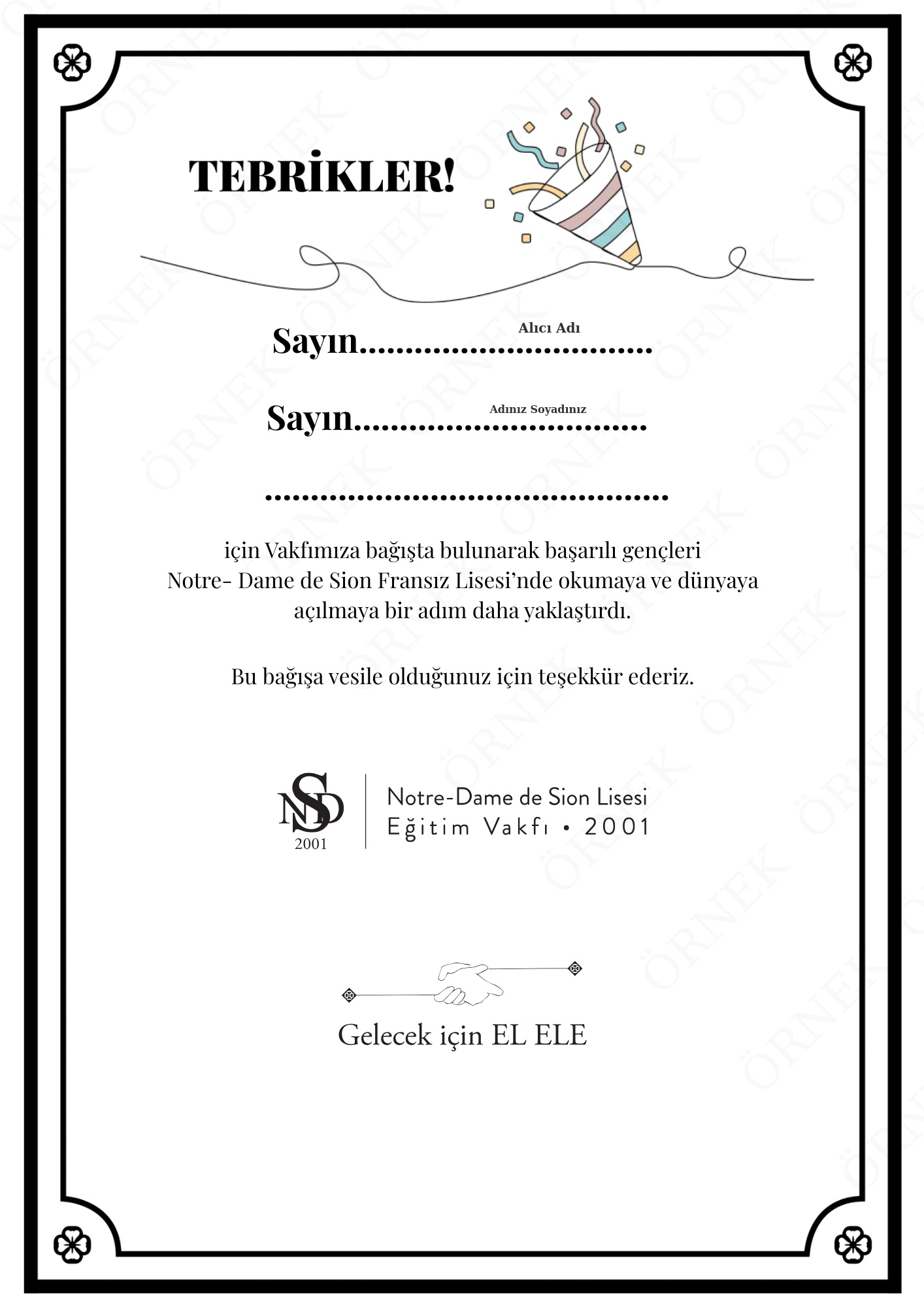 Tebrikler/Konu eklemeli