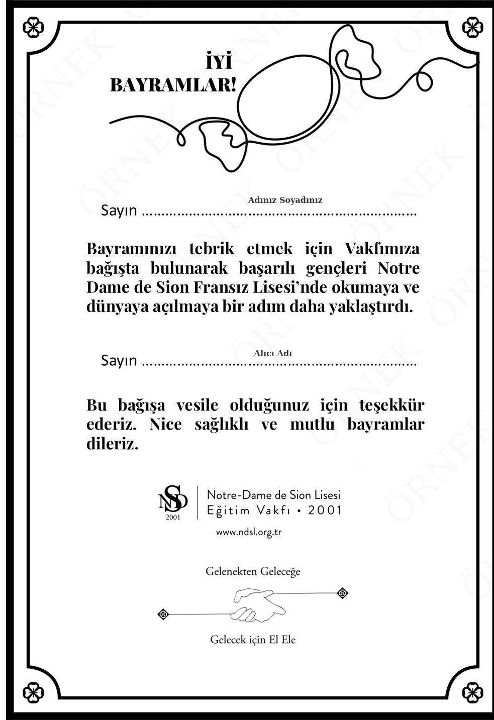 İyi Bayramlar