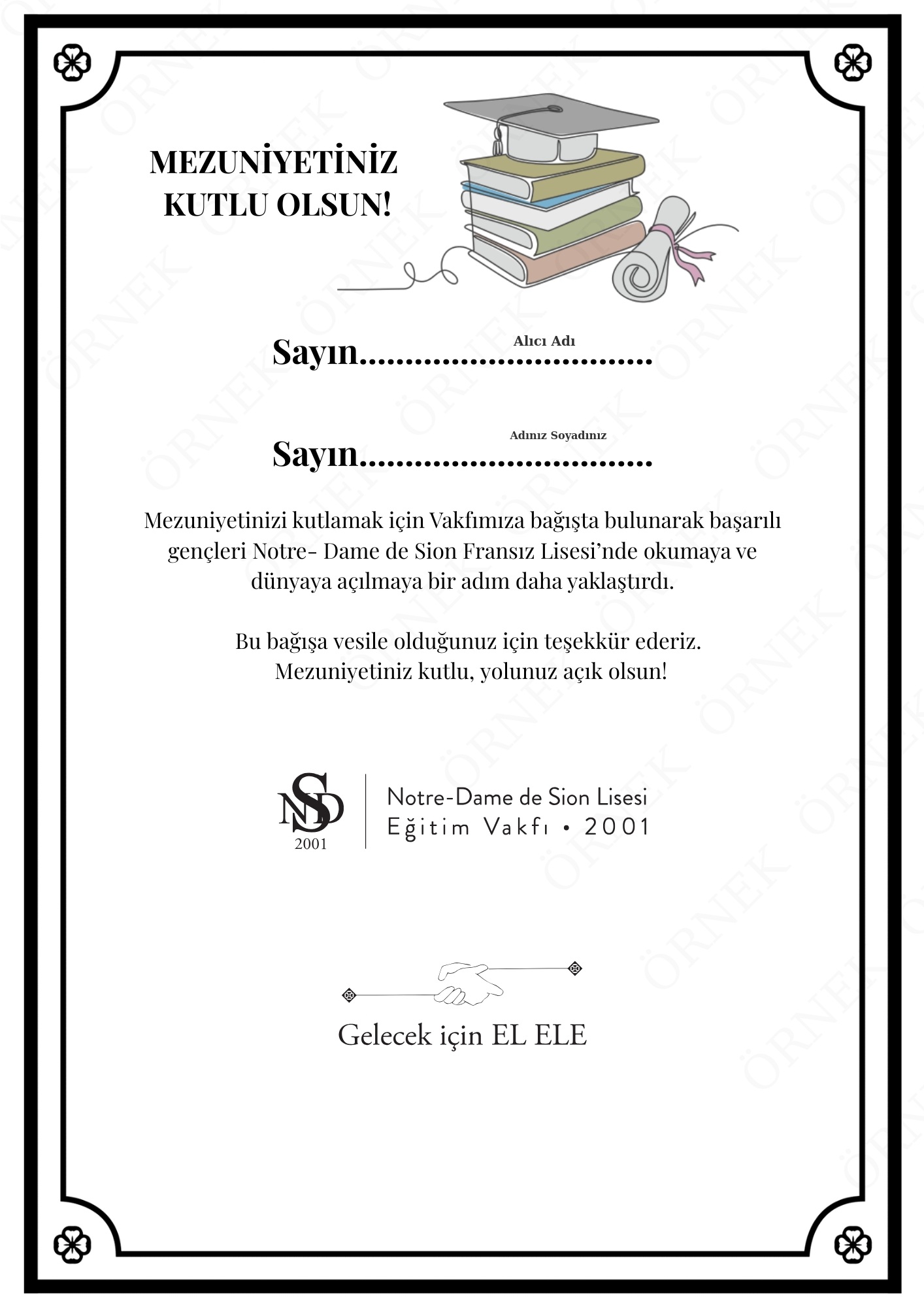 Mezuniyetiniz Kutlu Olsun!