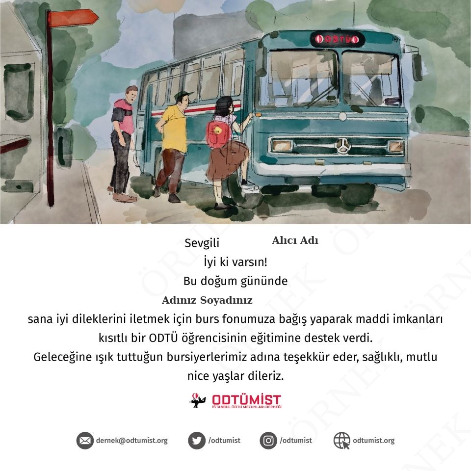 ODTÜMİST- İyi ki Doğdun E-kartı