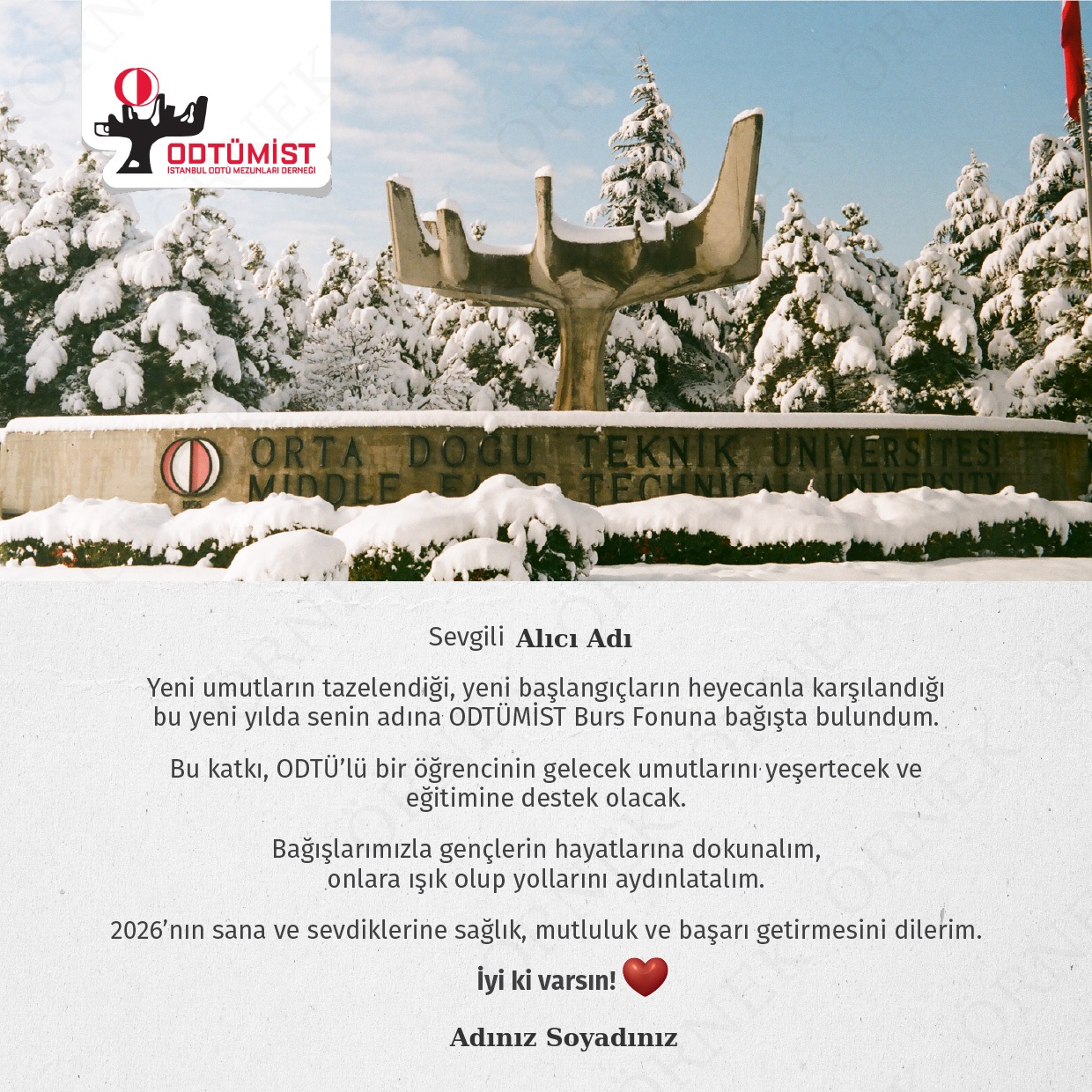 ODTÜMİST-Yeni Yıl E-kartı