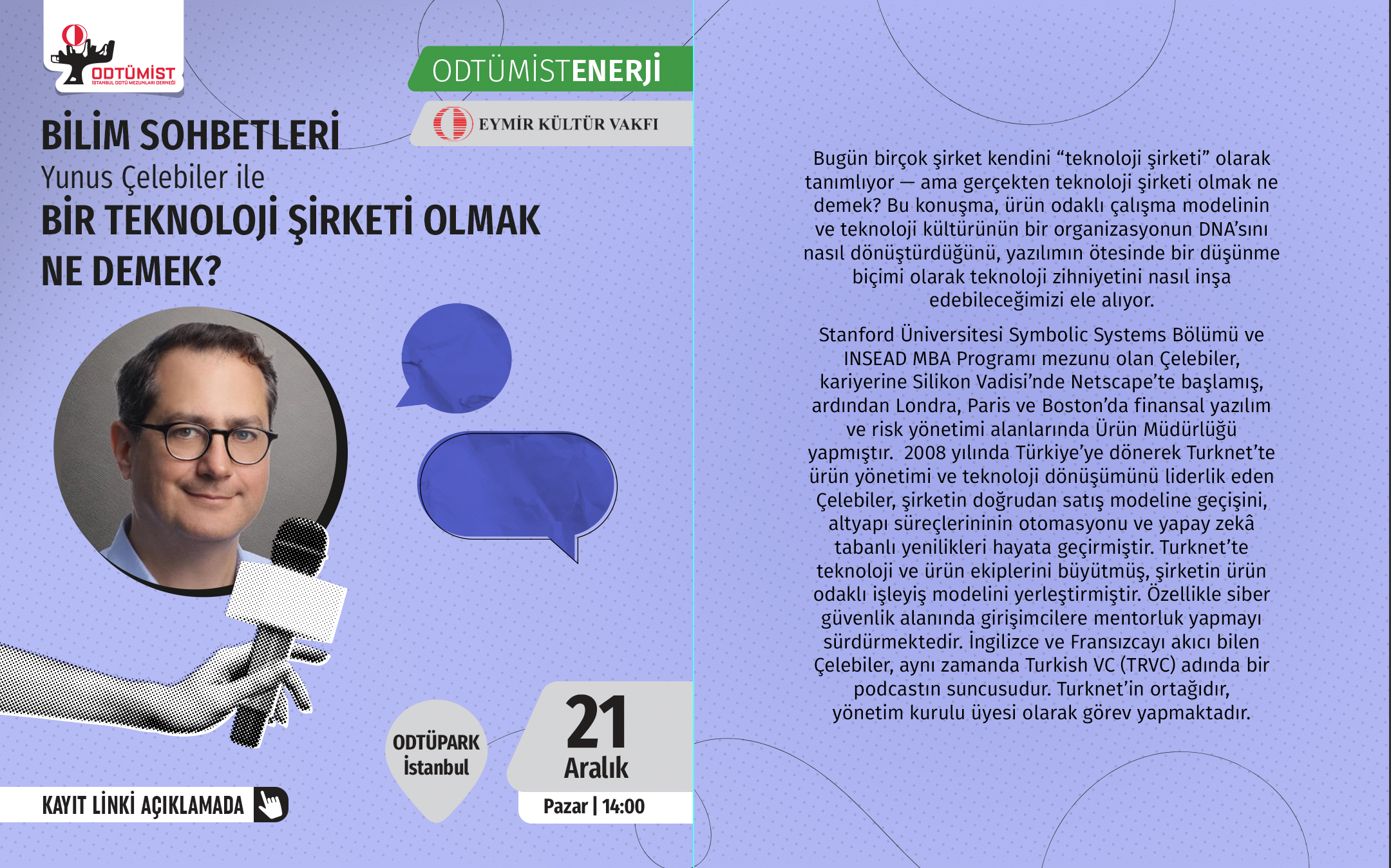 Eymir Kültür Vakfı Bilim Sohbetleri - 16 Kasım 2025 - Kopya