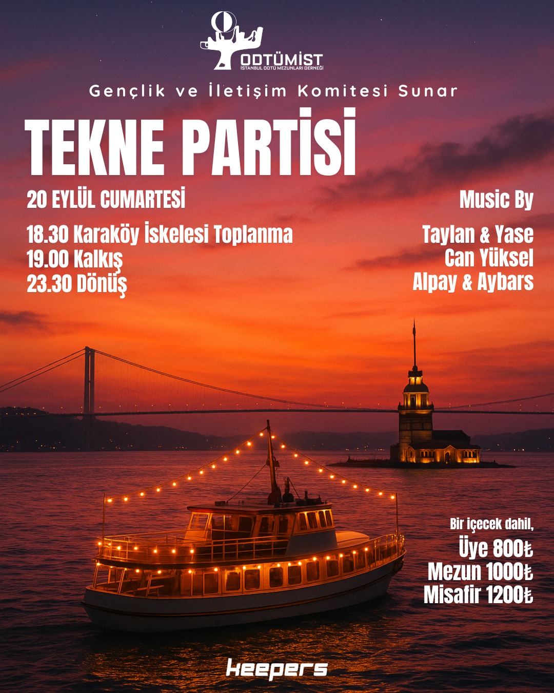 20 Eylül 2025 Tekne Partisi-Kayıt Formu