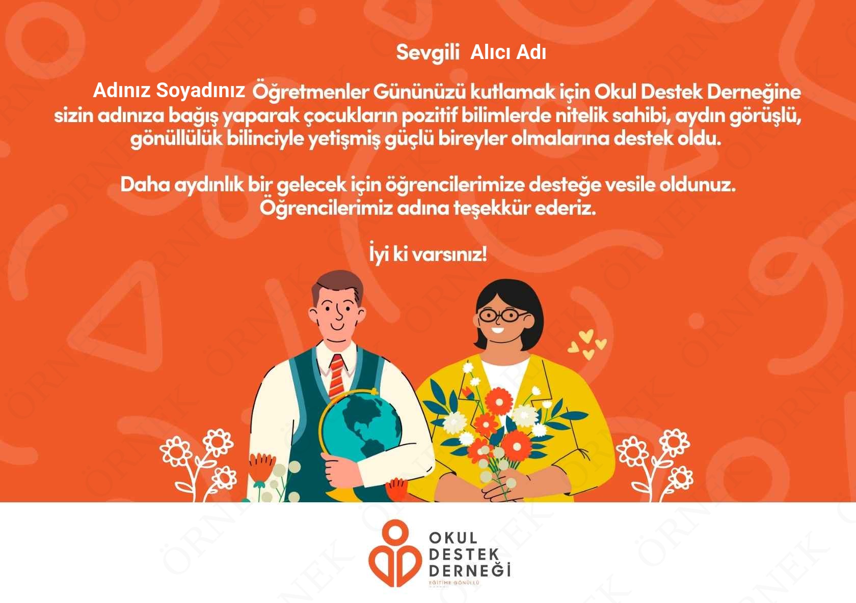 Öğretmenler Günü E-kartı