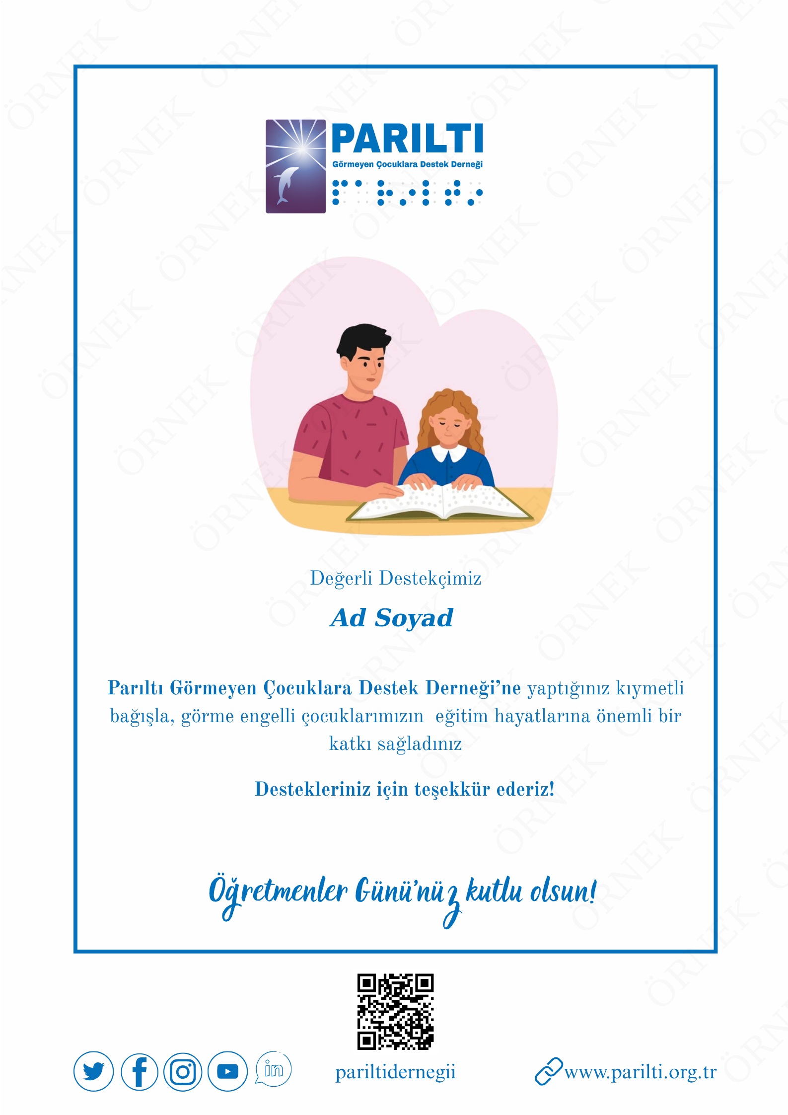 Öğretmenler Günü Sertifikası- 2