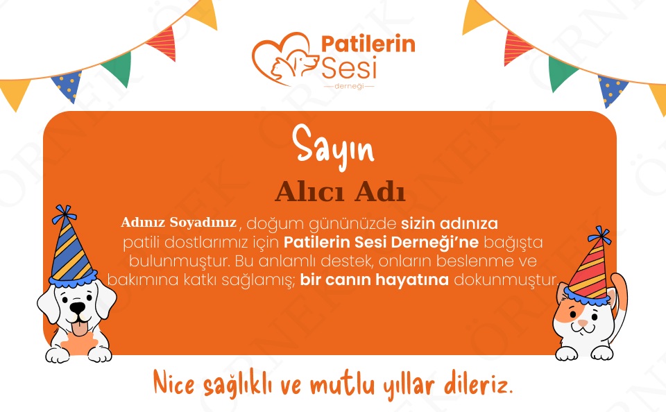Doğum Günü Hediye Bağış Kartı