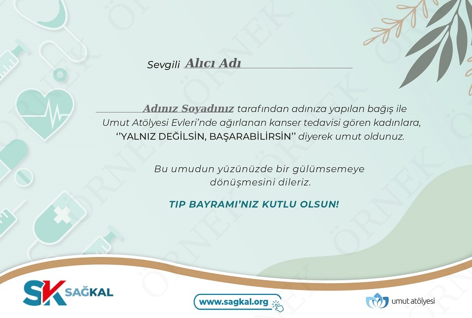 Tıp Bayramı Sertifikası