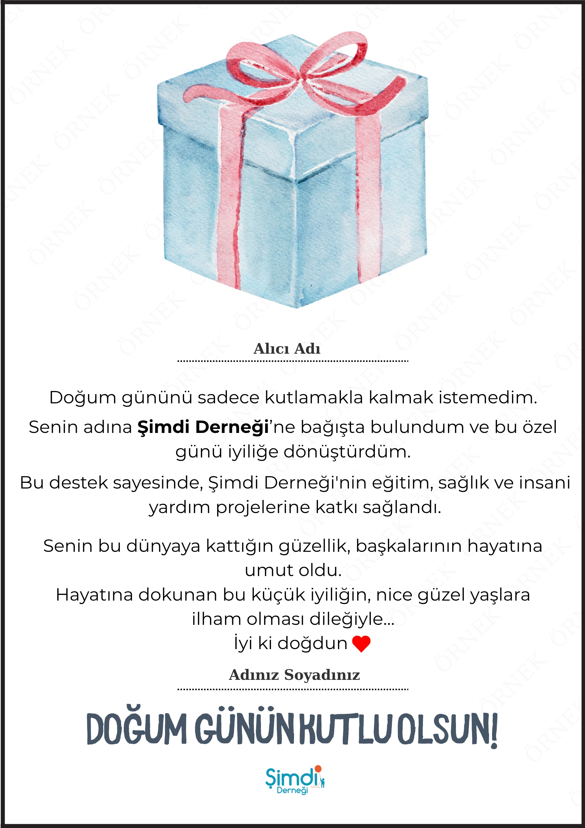Doğum Günü Kartı