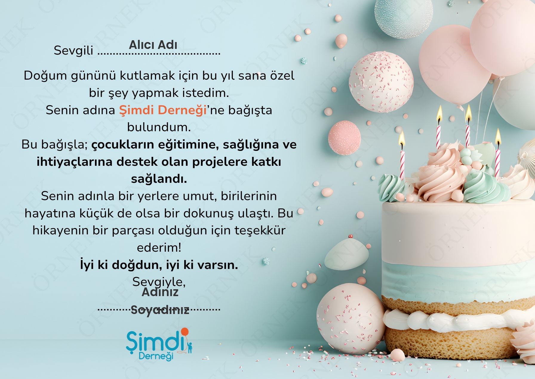 Doğum Günü Alternatif
