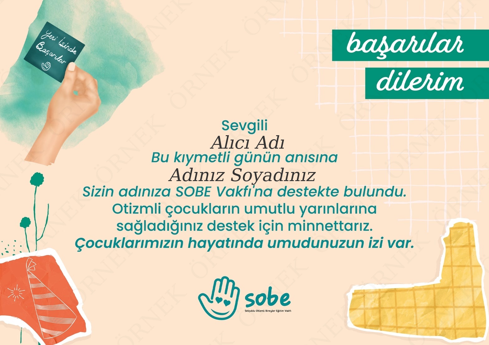 Yeni İş Tebriği (Yatay)