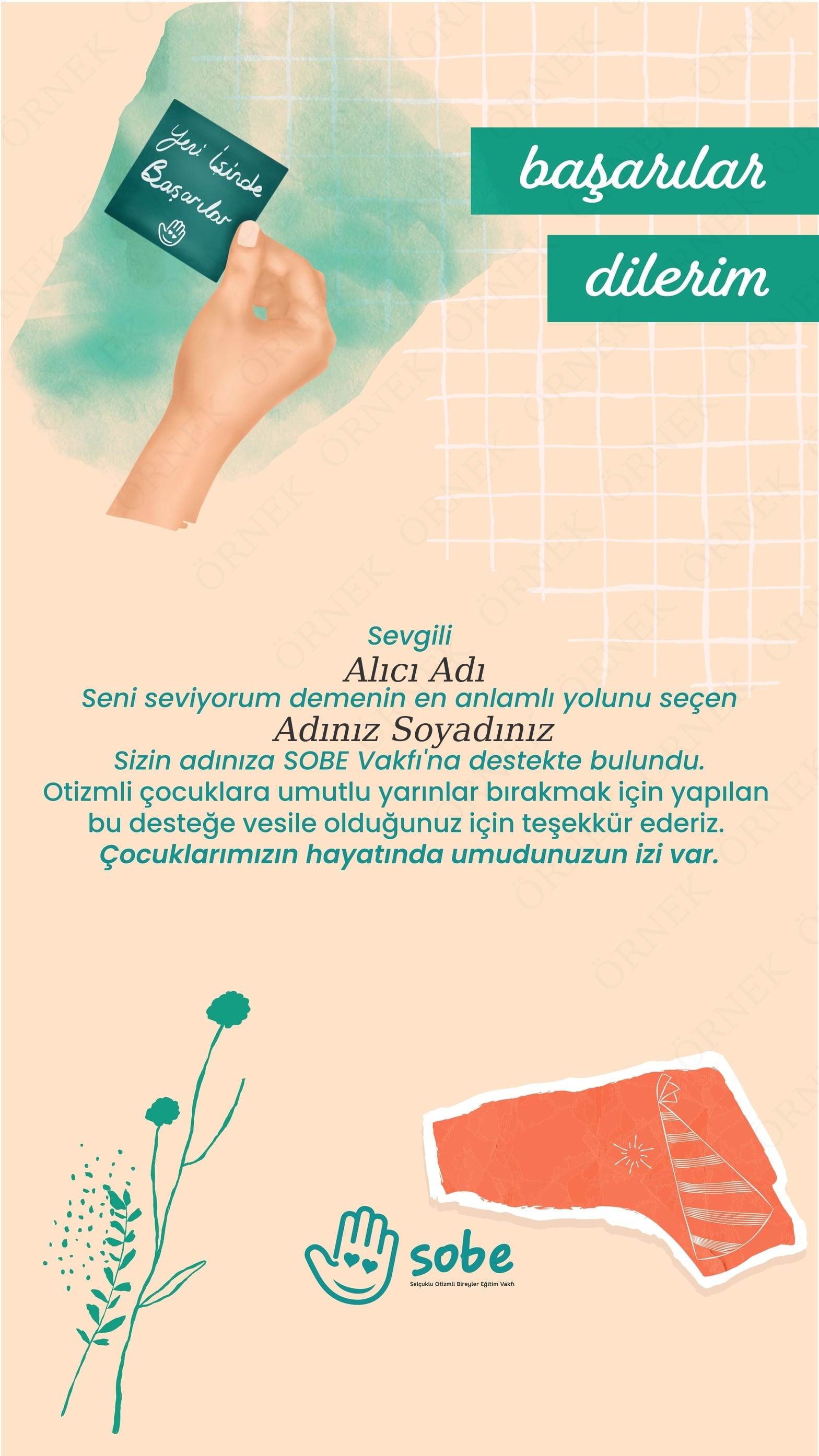 Yeni İş Tebriği (Dikey)