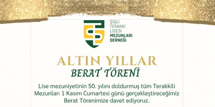 ŞTLMED Altın Yıllar Berat Töreni