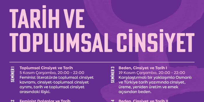 Seminer 3: Beden, Cinsiyet ve Tarih I - 19 Kasım Çarşamba, 20.00-22.00