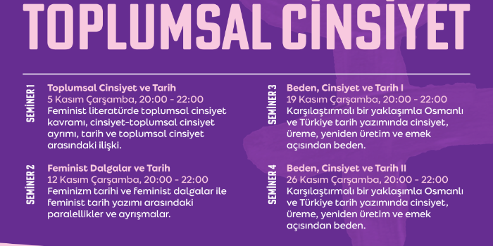 Seminer 4: Beden, Cinsiyet ve Tarih II - 26 Kasım Çarşamba