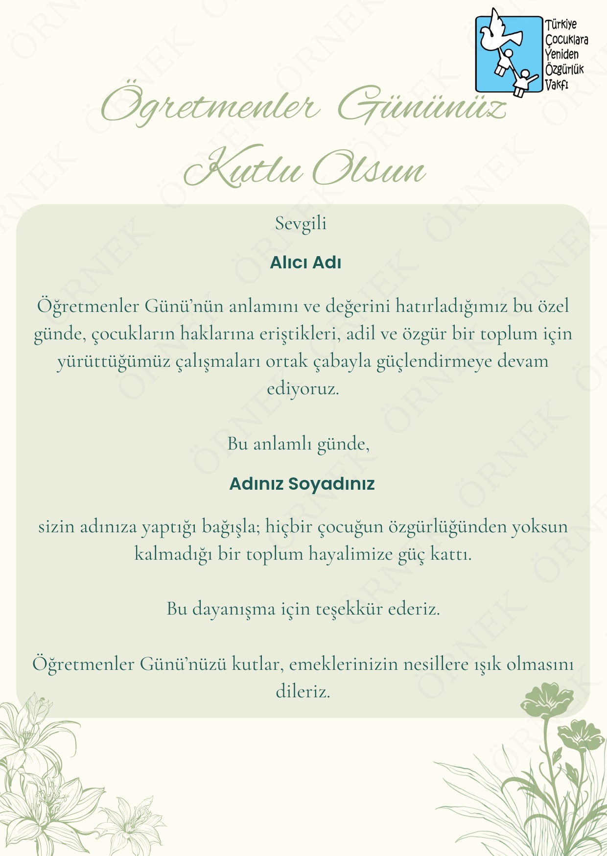 Öğretmenler Günü