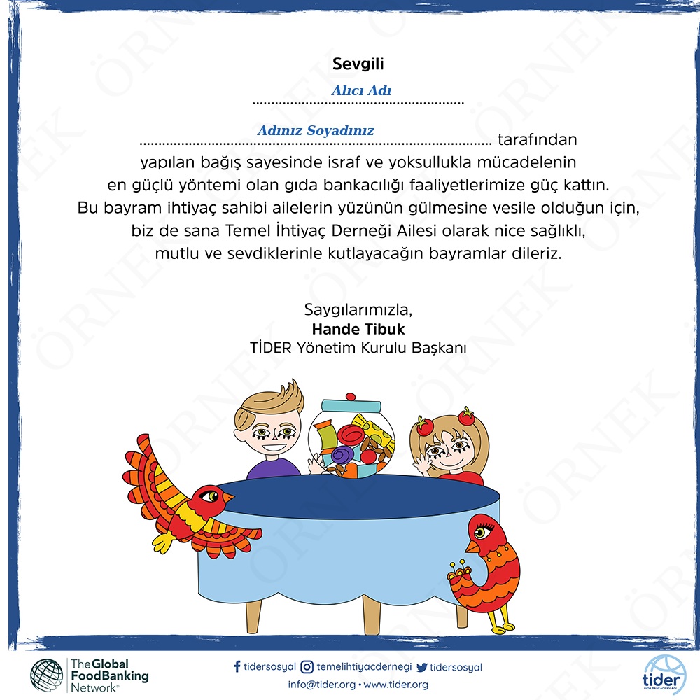 Bayram Kutlama Sertifikası
