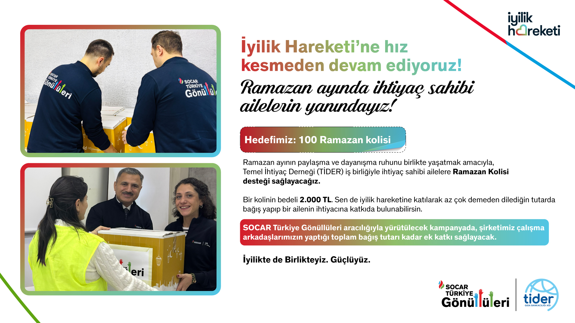 SOCAR Türkiye Gönüllüleri - Ramazan Kolisi Bağış Kampanyası