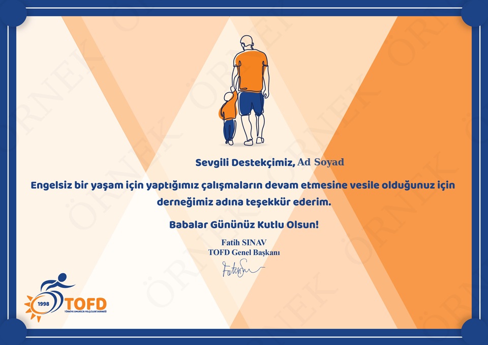 Babalar Günü Sertifikası - 2