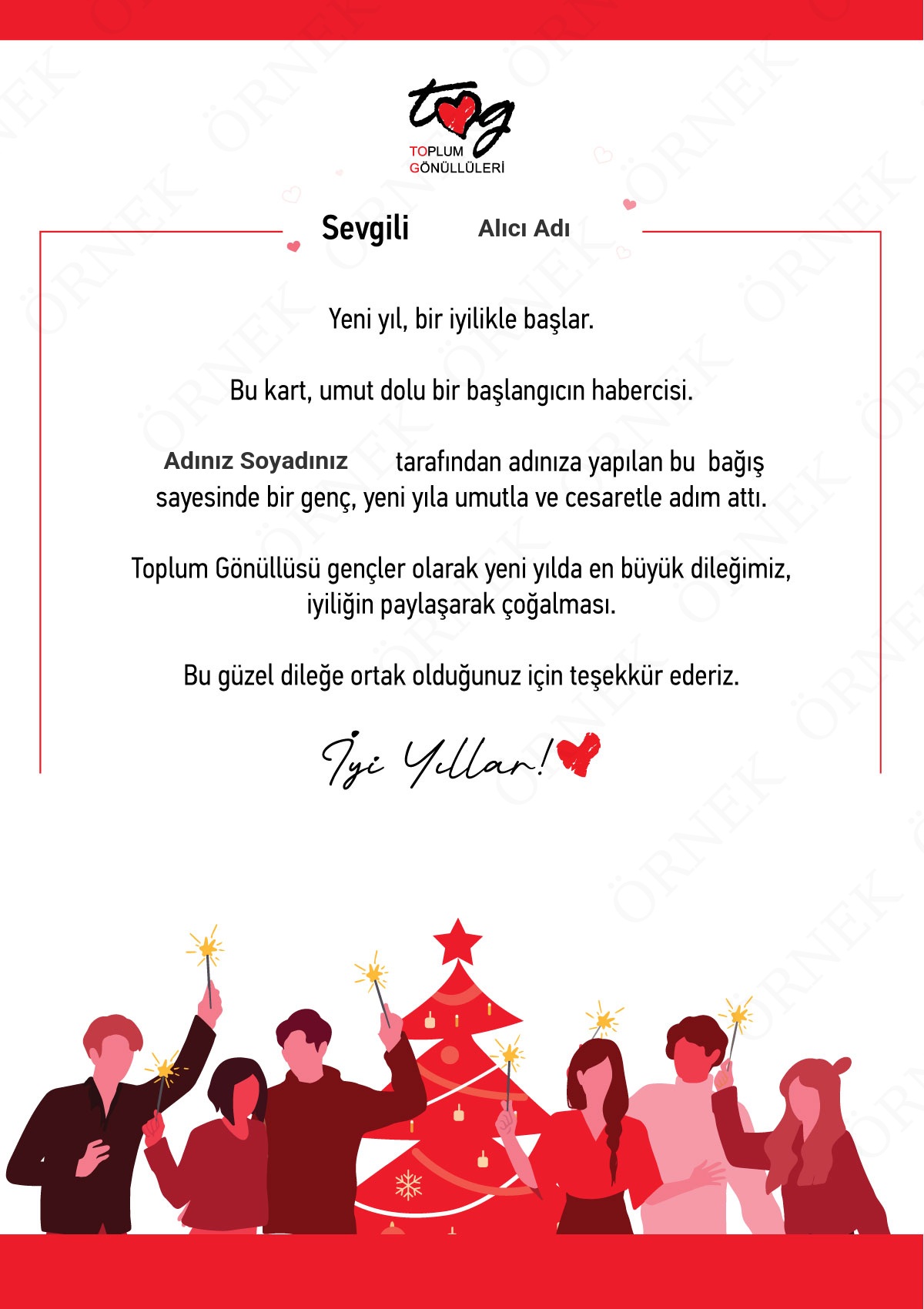 Yeni Yıl Tebrik Kartı