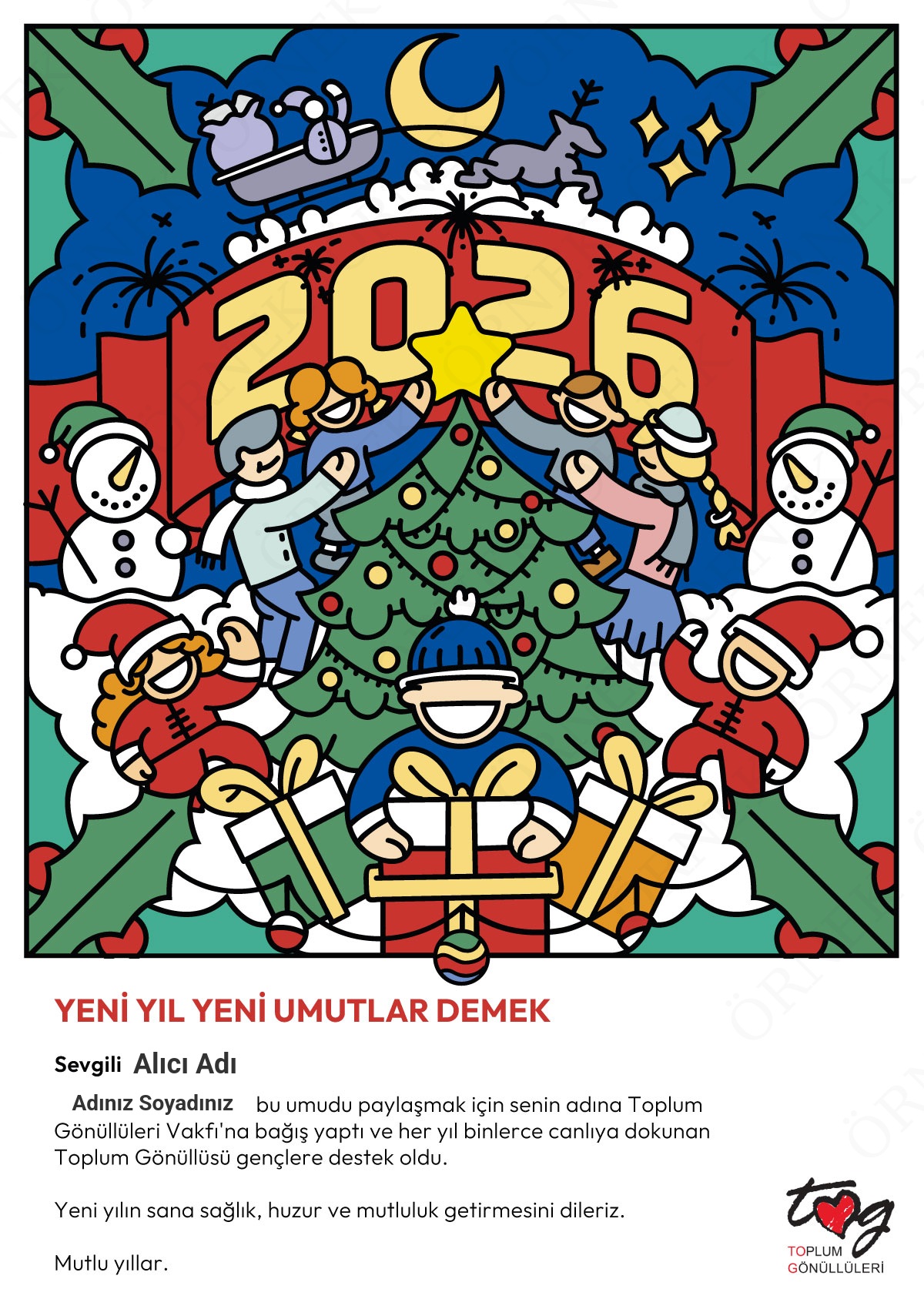 Yeni Yıl Tebrik Kartı 3