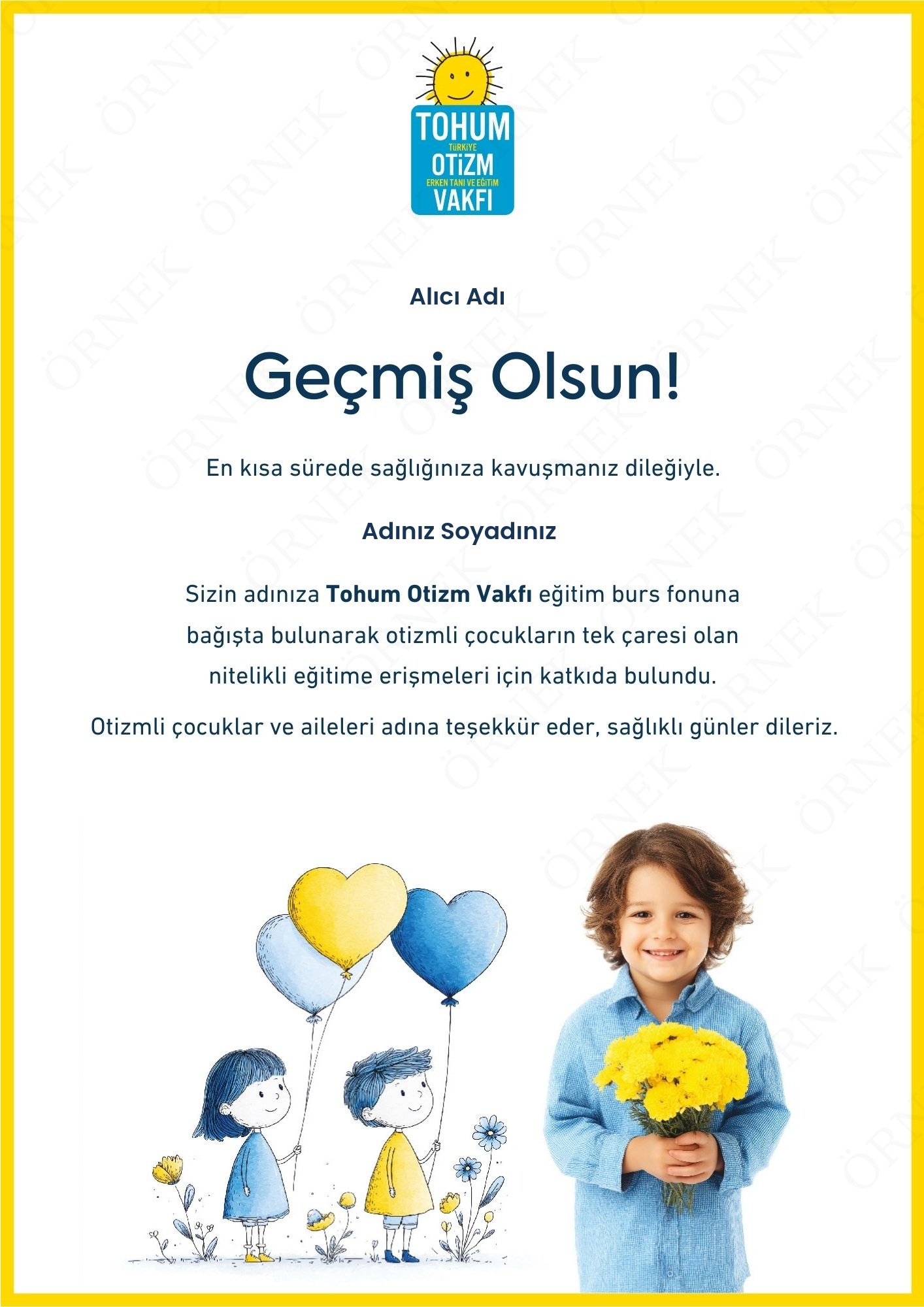 Geçmiş Olsun Sertifikası I 03