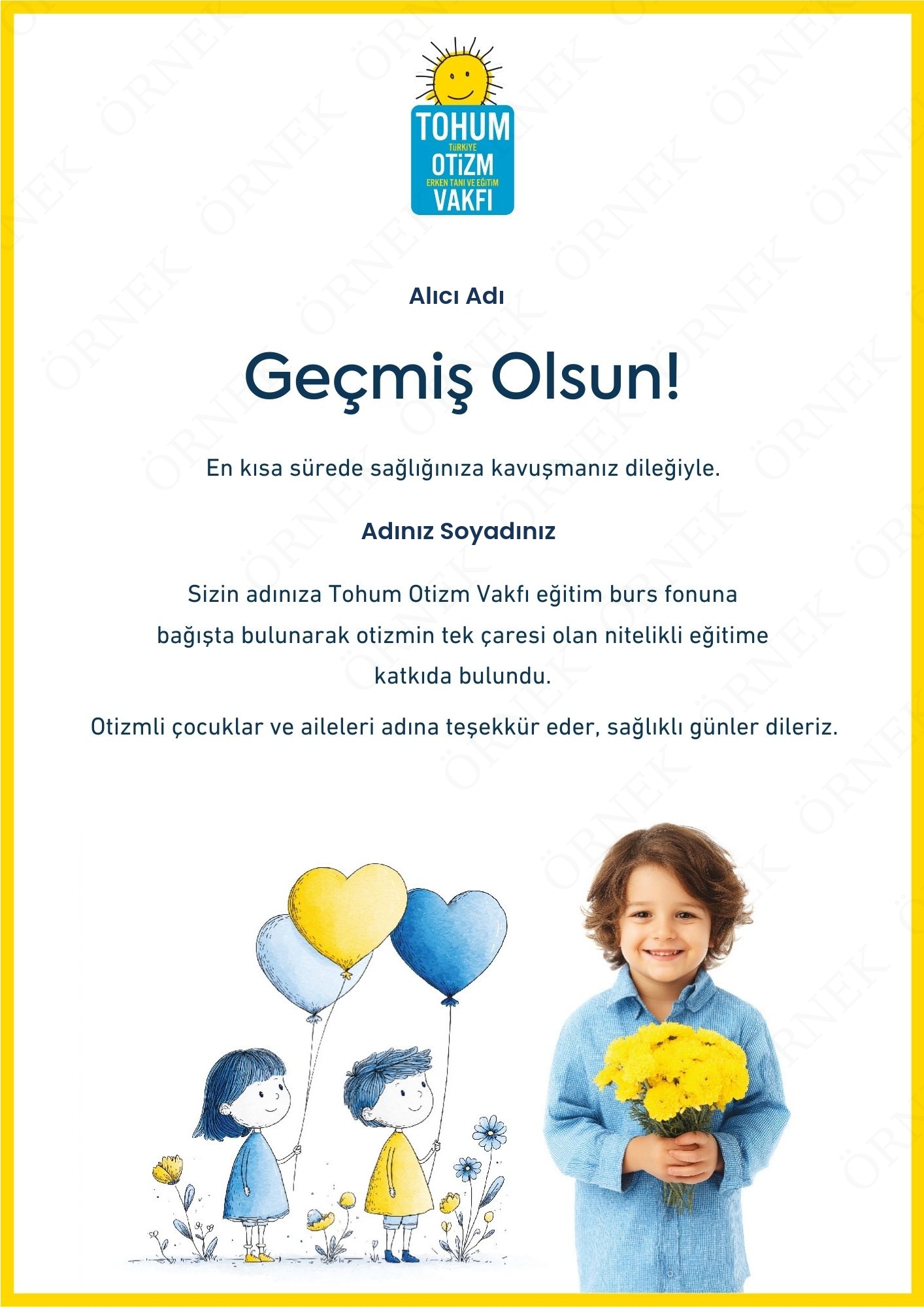 Geçmiş Olsun Sertifikası I 03