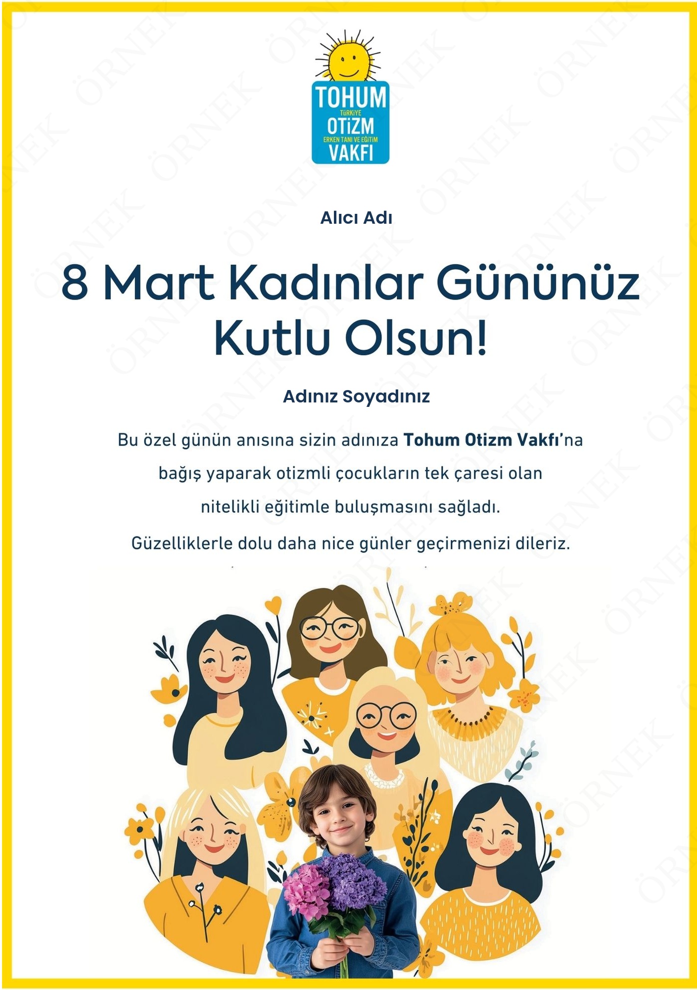 Kadınlar Günü Kutlama Sertifikası I 02