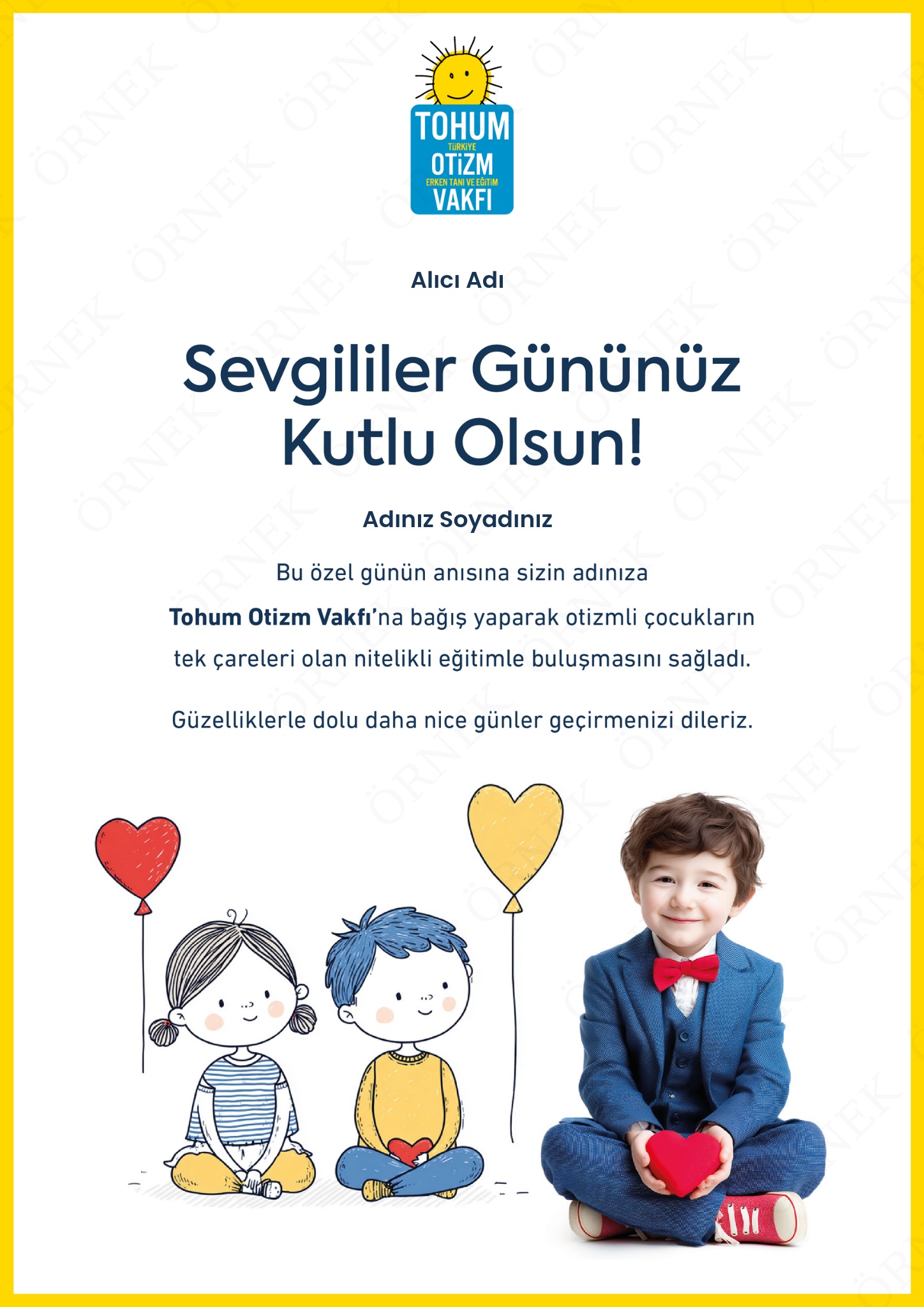 Sevgililer Günü Kutlama Sertifikası I 02