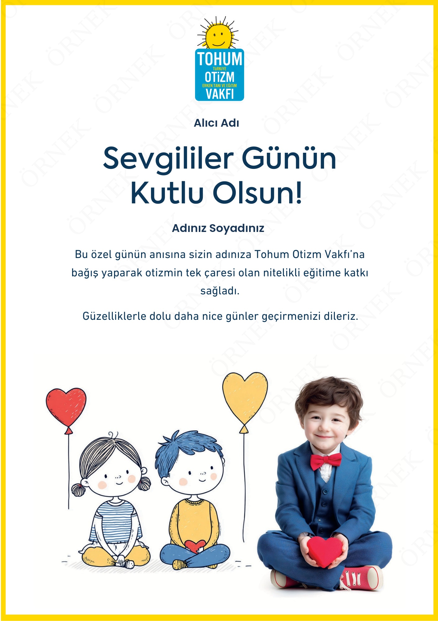 Sevgililer Günü Kutlama Sertifikası I 02