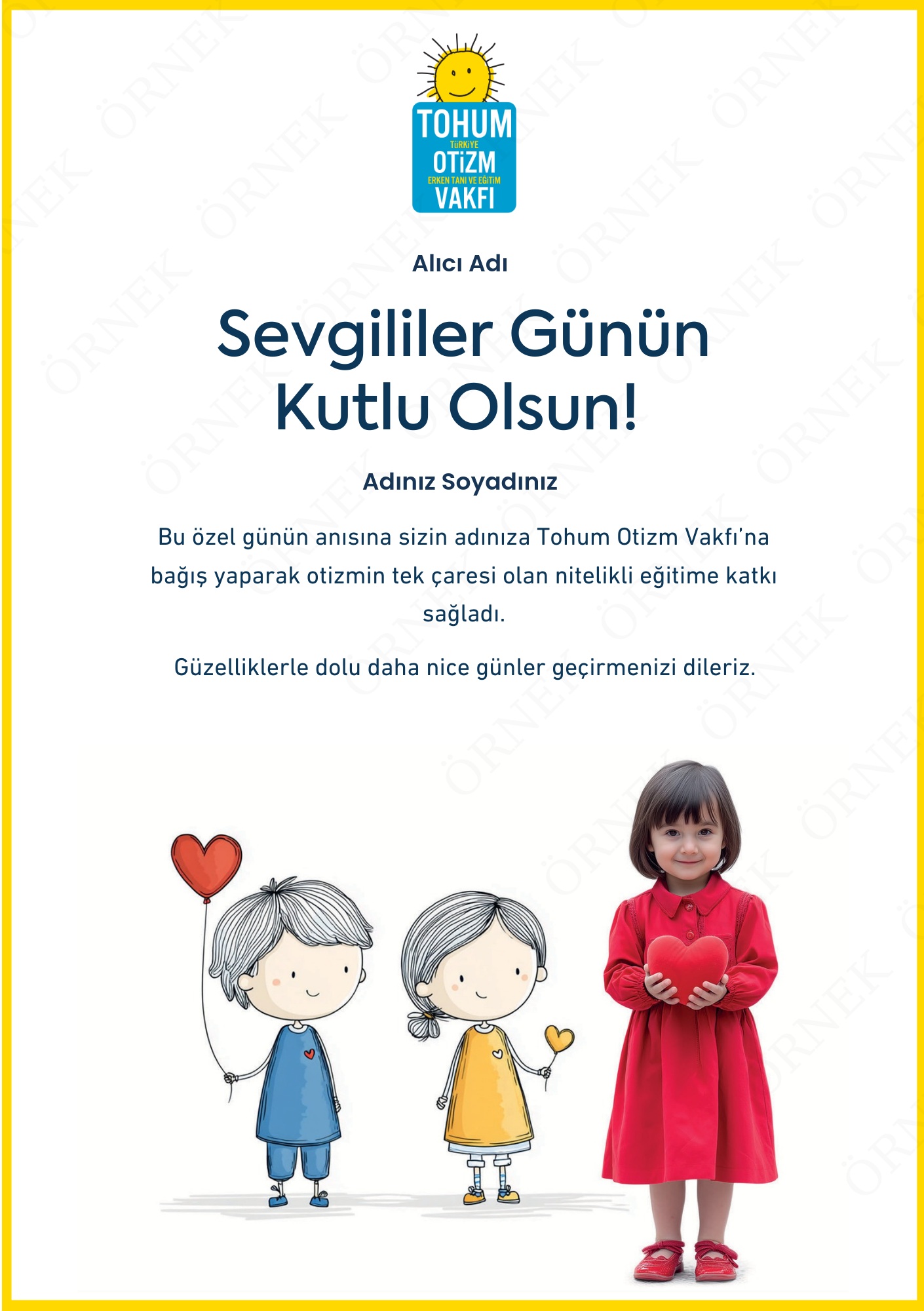 Sevgililer Günü Kutlama Sertifikası I 03