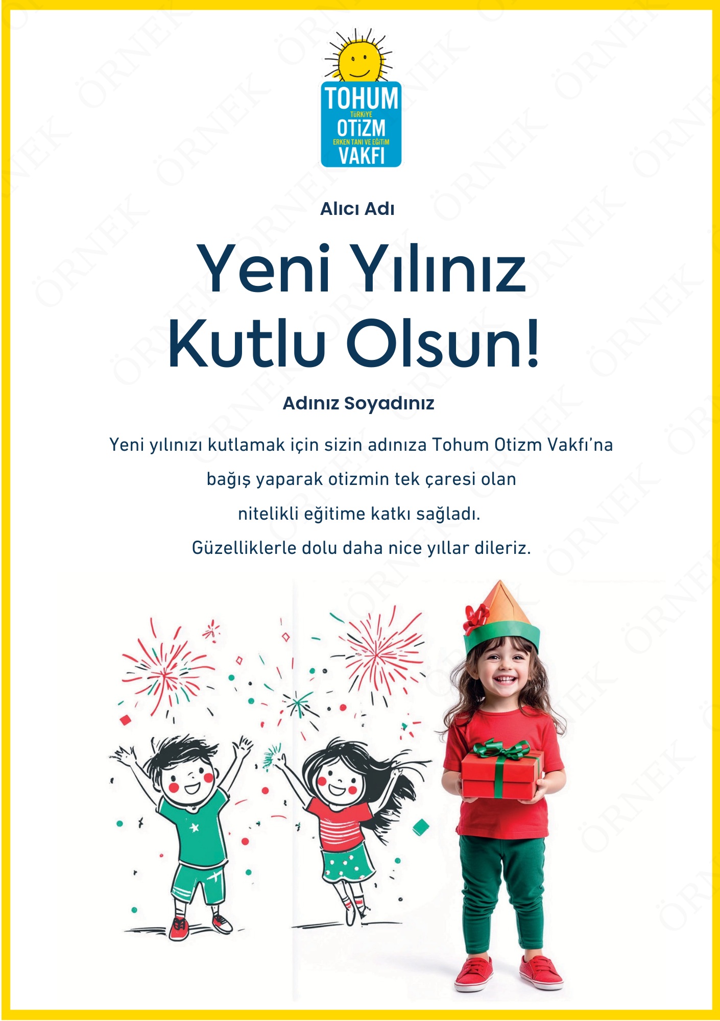 Yeni Yıl Kutlama Sertifikası I 02