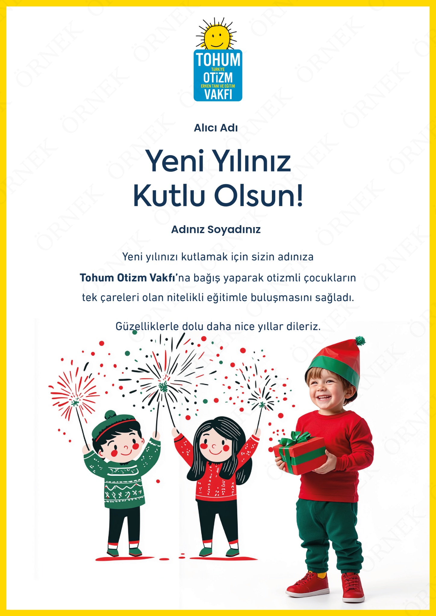 Yeni Yıl Kutlama Sertifikası I 03
