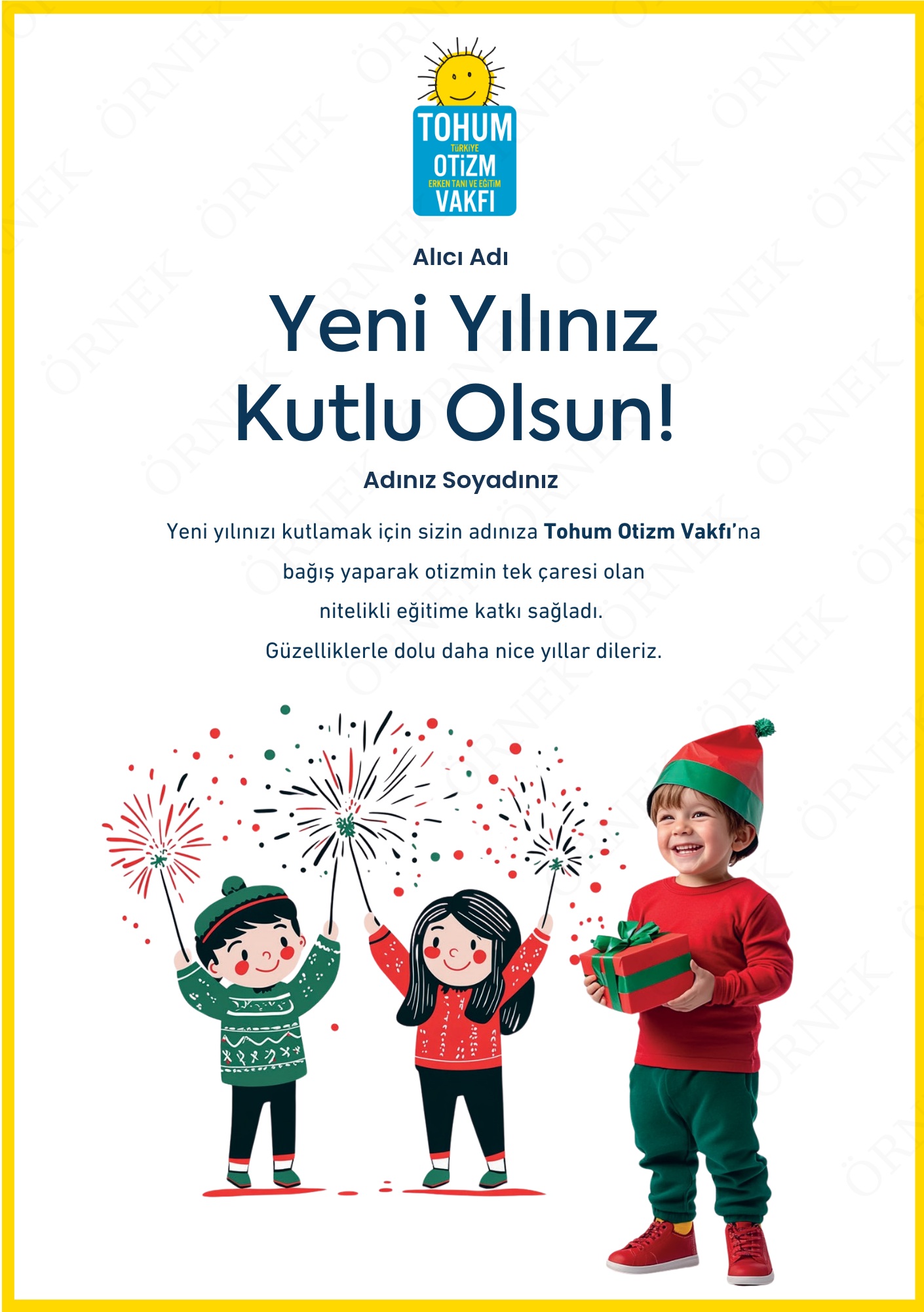 Yeni Yıl Kutlama Sertifikası I 03