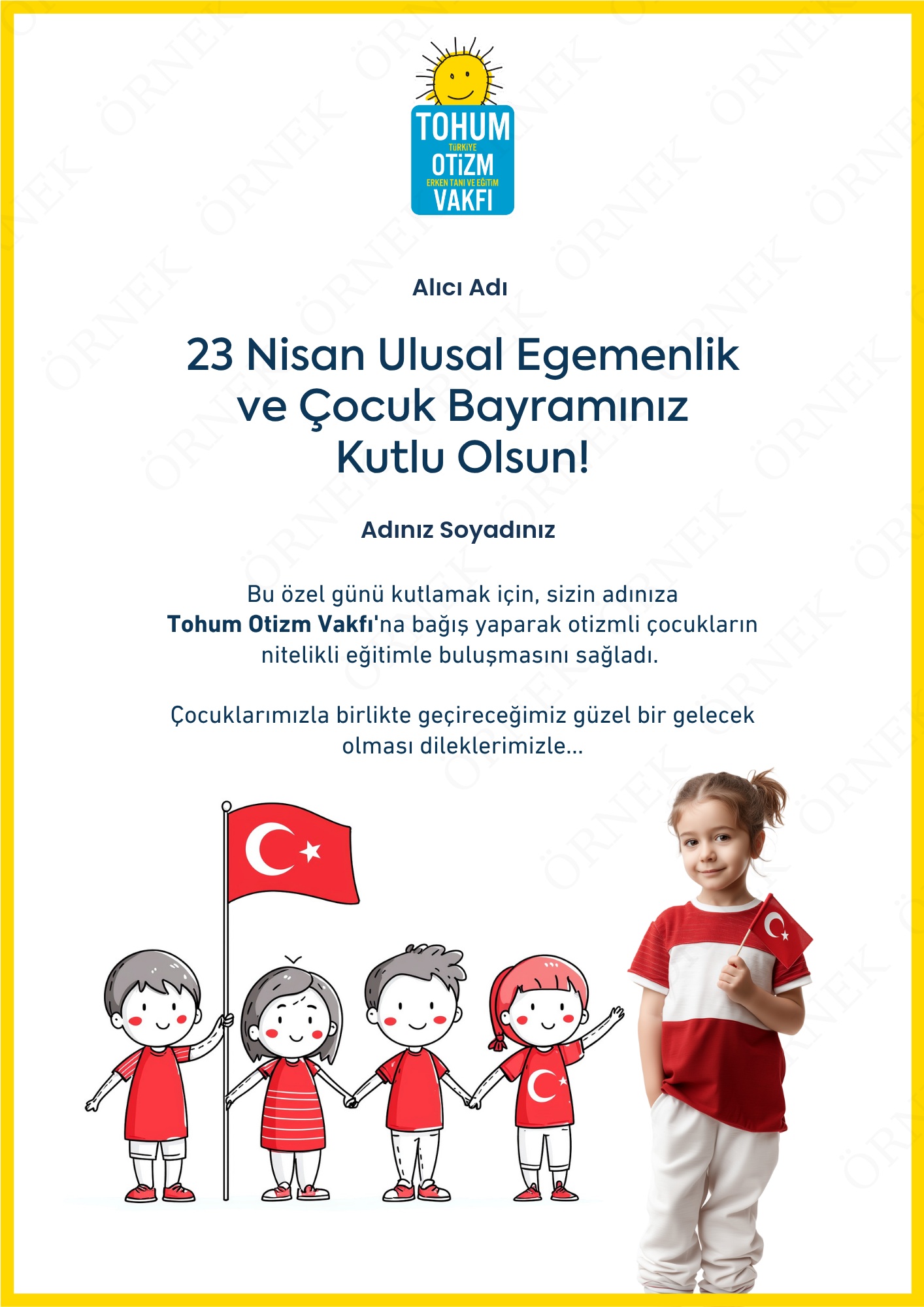 23 Nisan Kutlama Sertifikası I 01